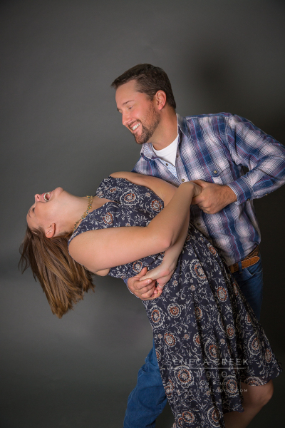 Amber and Bailey Studio Family Portrait Session