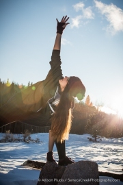 Jen's Outdoor Winter Yoga Portraits