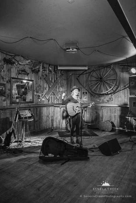 Elise Wunder at the Buckhorn Bar in Laramie, Wyoming on March 11