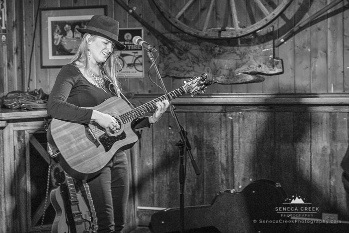 Elise Wunder at the Buckhorn Bar in Laramie, Wyoming on March 11