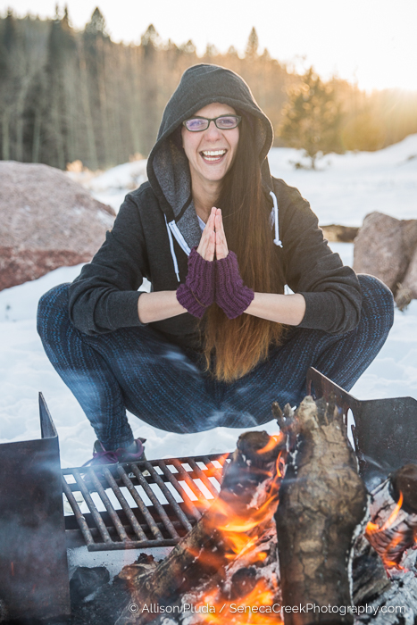 SenecaCreekPhotography.com - Jen's Outdoor Winter Yoga Portraits