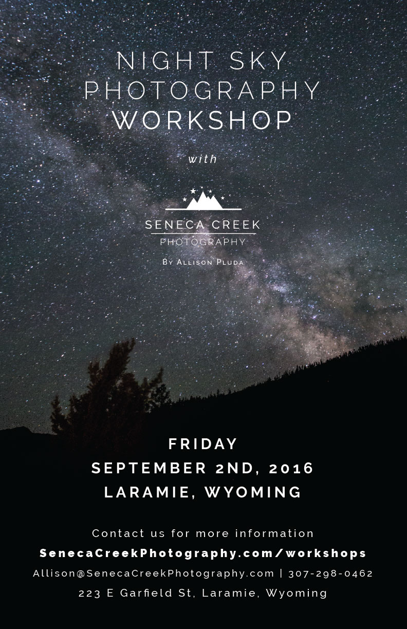 SenecaCreekPhotography.com by Allison Pluda - Night-Sky-Workshop-Flyer-11x17-Sept-2nd-2016