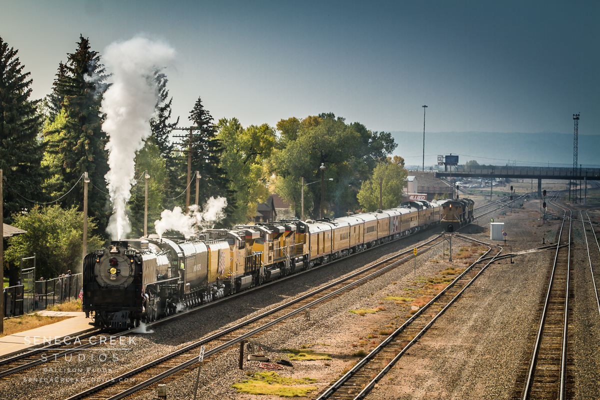 SenecaCreekStudios.com by Allison Pluda | The Living Legend Historic Union Pacific Steam Locomotive Engine No. 844 | Historic Downtown Laramie, Wyoming | 2012-9-20 Historic Steam Engine in Laramie (21)
