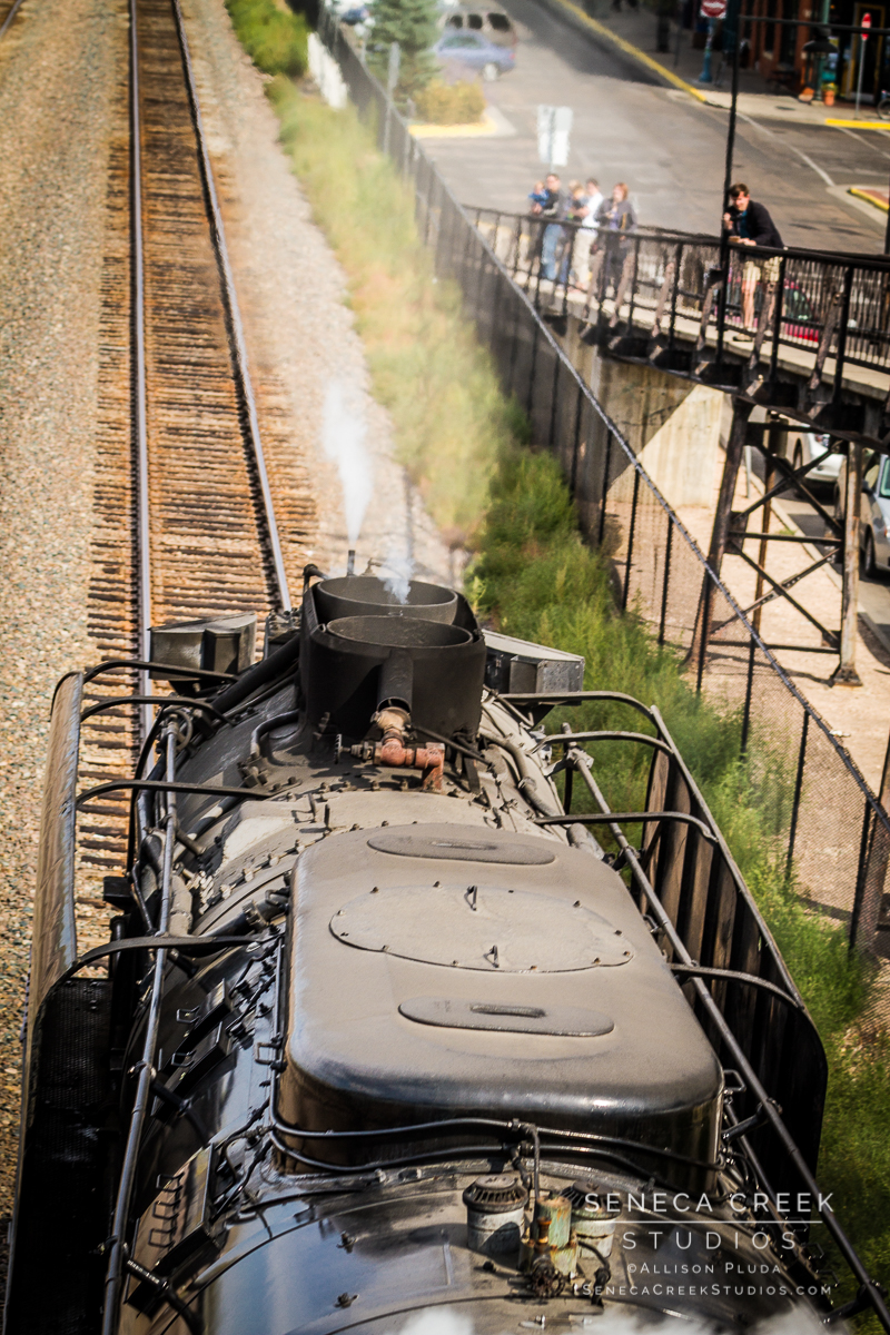 SenecaCreekStudios.com by Allison Pluda | The Living Legend Historic Union Pacific Steam Locomotive Engine No. 844 | Historic Downtown Laramie, Wyoming | 2012-9-20 Historic Steam Engine in Laramie (71)