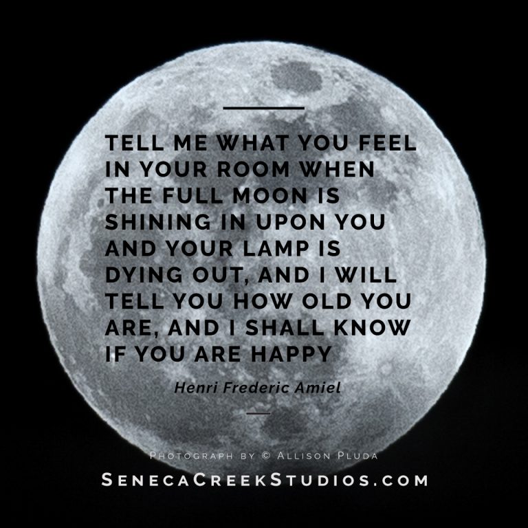 Know if you are happy | Inspirational & Motivational Quote for the Full Moon