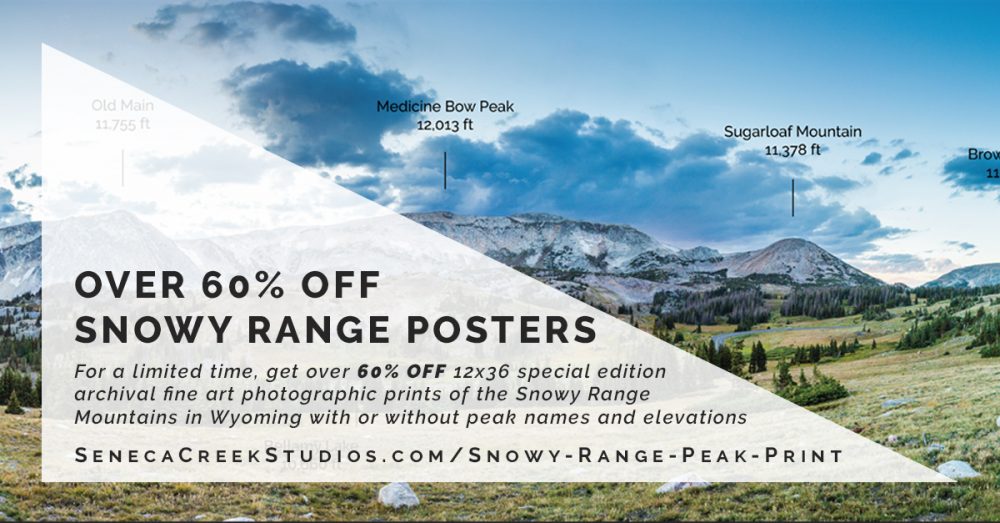SenecaCreekStudios.com by Allison Pluda | Snowy Range Mountains, Medicine Bow National Forest, Wyoming Fine Art Wall Prints | Poster Print, Metal Print, Framed Print | Wyoming Gifts, Art, and Souvenirs | Fine Art Gallery of Wyoming Landscape Photography by Seneca Creek Studios in Historic Downtown Laramie, Wyoming and Centennial, Wyoming | 2017-11-22 Snowy Range Panoramic Print Sale Shared Link Posts_10SenecaCreekStudios.com by Allison Pluda | Snowy Range Mountains, Medicine Bow National Forest, Wyoming Fine Art Wall Prints | Poster Print, Metal Print, Framed Print | Wyoming Gifts, Art, and Souvenirs | Fine Art Gallery of Wyoming Landscape Photography by Seneca Creek Studios in Historic Downtown Laramie, Wyoming and Centennial, Wyoming | 2017-11-22 Snowy Range Panoramic Print Sale Shared Link Posts_10