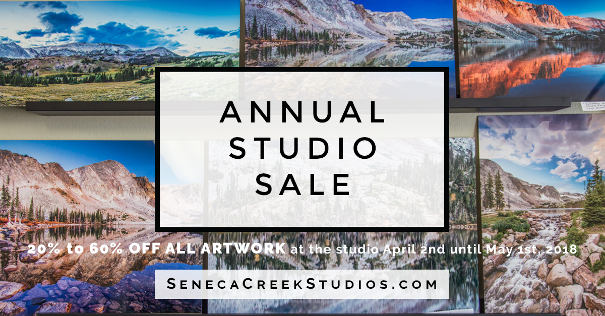 | SenecaCreekStudios.com by Allison Pluda | Fine Art Nature, Landscape, & Wildlife Archival Wall Prints from the Rocky Mountains | Metal Aluminum Photography Prints | Archival Framed Matted Wall Prints | Wyoming & Western Professional Photography & Astrophotography | Gifts, Souvenirs, & Cards | Seneca Creek Studios Art Gallery, Portrait, & Design Studio in historic downtown Laramie, Wyoming also serving Cheyenne, Fort Collins, and the Front Range of Northern Colorado | 2018-04-01 Annual Studio Sale Shared Link Posts_9 Snowy Range Mountains, Vedauwoo, Medicine Bow National Forest, Poster Print