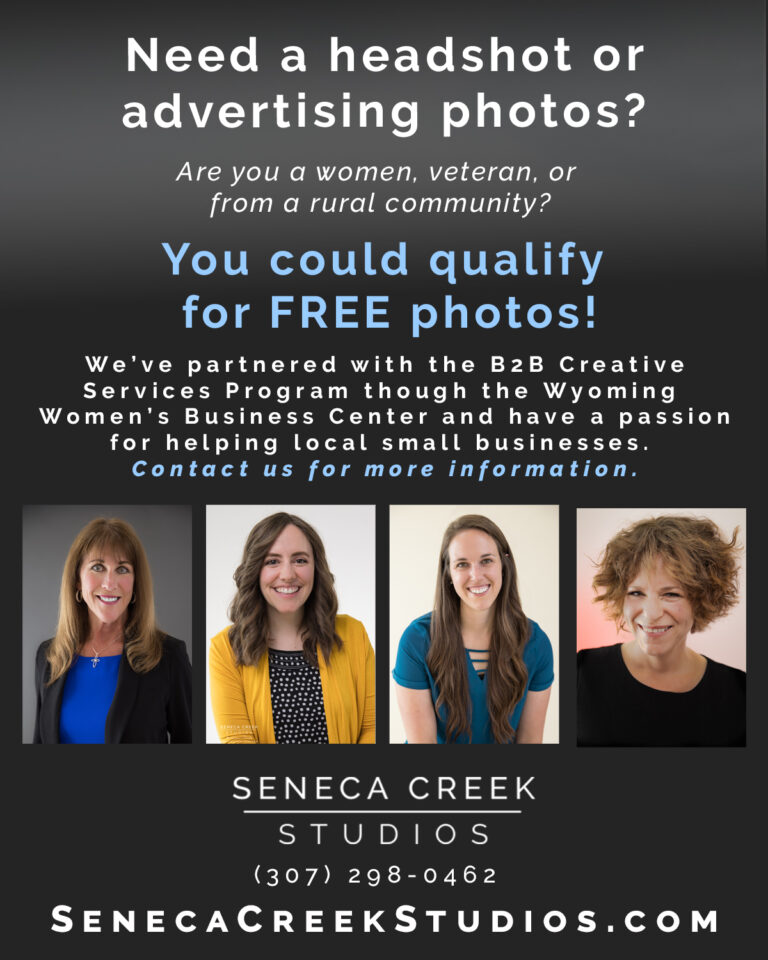 Get Up to $1,650 Worth of FREE Photography and Videography Services From Us Through the New B2B Creative Services Program | Wyoming Women’s Business Center and Wyoming Community Navigator Program